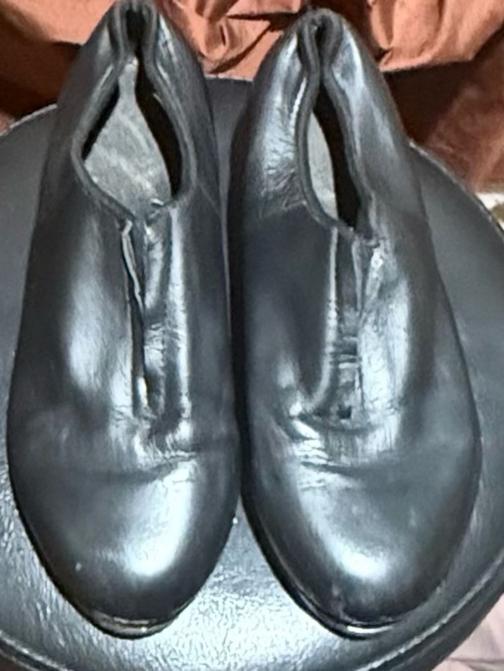 Bloch Black Kids Leather Slip-On Tap Dance Shoes